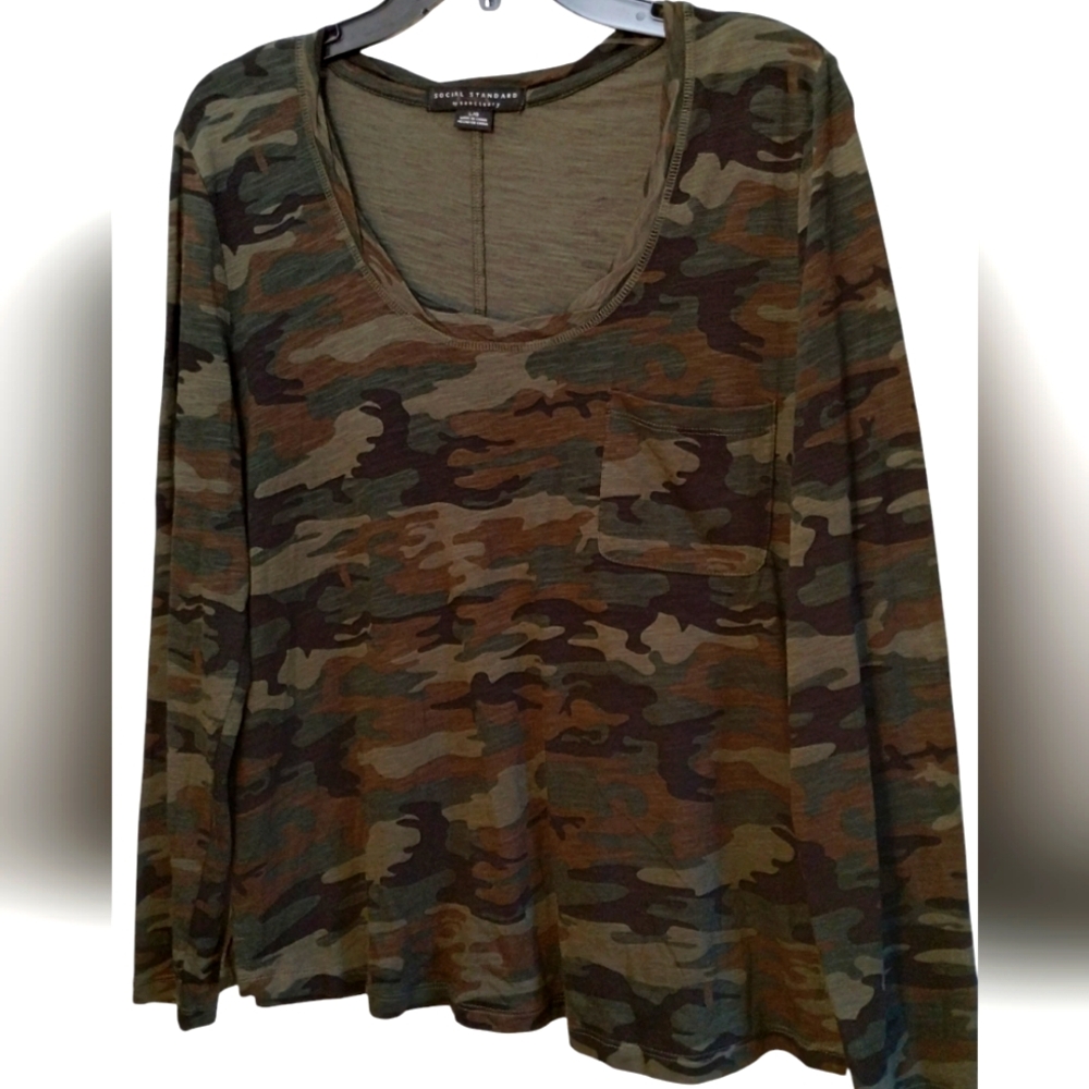 Camouflage Long Sleeve T-shirt